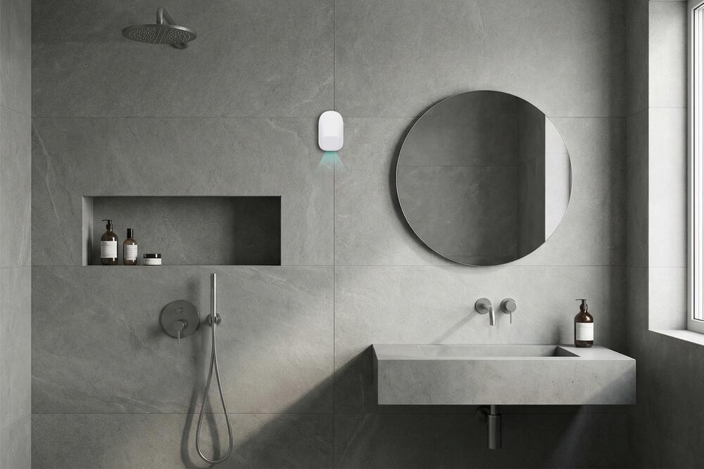 device in the bathroom